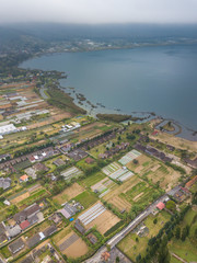 Fototapeta premium Countryside with aerial view.