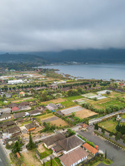 Countryside with aerial view.