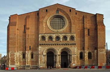 the basilica of Saint Sernin in Toulouse - obrazy, fototapety, plakaty