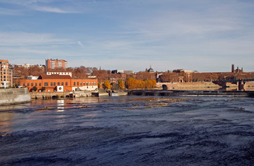 the riverside of river Garonne in city Toulouse