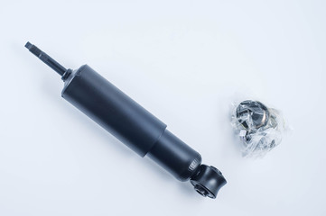 Fototapeta premium car shock absorber on white background