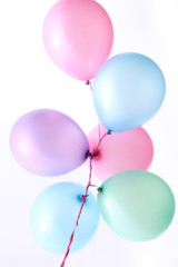 Luftballons pastellfarben