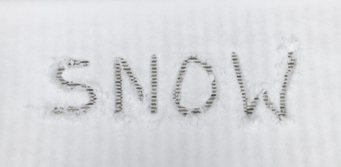 handwriting text letters snow