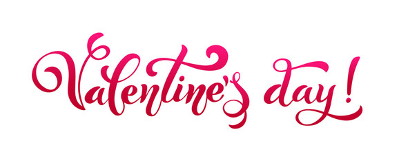 Happy Valentines Day. Retro vintage style. Brush lettering. Heart of many hearts. Logos and emblems for invitation, greeting card, t-shirt, prints and posters. Vector illustration.