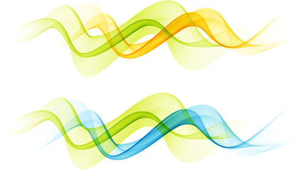Abstract background with color waves
