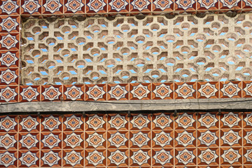 tiled face of a portuguese house