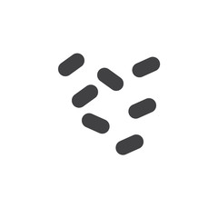 Bacteria microorganism vector icon. filled flat sign for mobile concept and web design. Bacterium virus simple solid icon. Symbol, logo illustration. Pixel perfect vector graphics