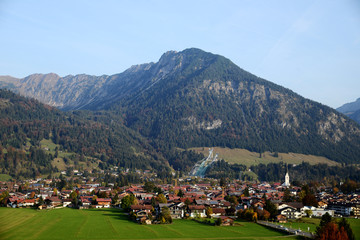 Fototapeta na wymiar Oberstdorf - Allgäuer Alpen - Deutschland 