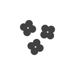 Microscopic Microorganism vector icon. filled flat sign for mobile concept and web design. Micro bacterium simple solid icon. Symbol, logo illustration. Pixel perfect vector graphics