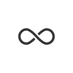 Infinity icon graphic design template vector