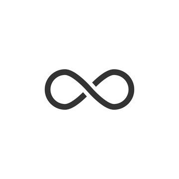 Infinity icon graphic design template vector