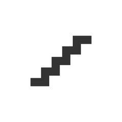 Stair icon graphic design template vector