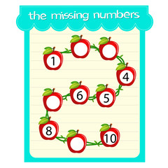 Game templates with missing numbers 