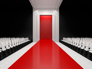 Fashion empty runway