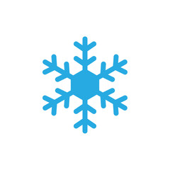 Snowflake icon graphic design template vector