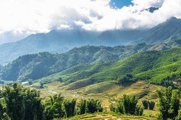 Obraz premium Amazing view on mountain in Vietnam