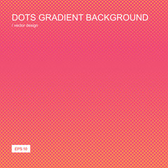 Color gradient halftone background. Dots texture.