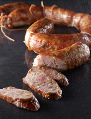 Chinese food, sausage closeup of
