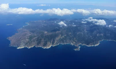 Fotobehang Luchtfoto Flight over Cap Corse (Corsica)  © Henner Damke