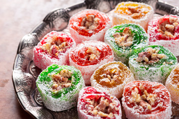 Turkish delight close up