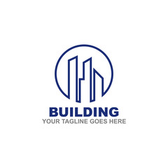 Building logo design vector template