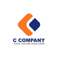 c letter logo design vector template
