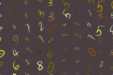 Conceptual background numbers for design catalog or texture. Abstract, effect, vector & creative.