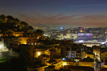 Fototapeta na wymiar Lisbon nightview