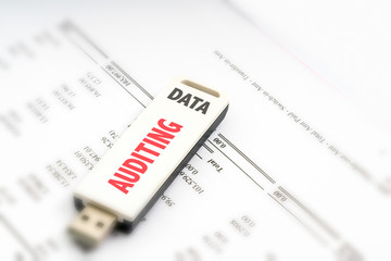 Obraz premium Pendrive financial concept.