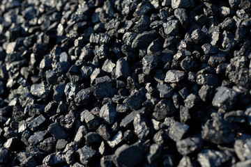 Heaps of coal