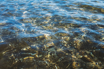 Crystal clear waters background