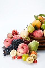 A wide variety of fruits background
