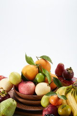 A wide variety of fruits background
