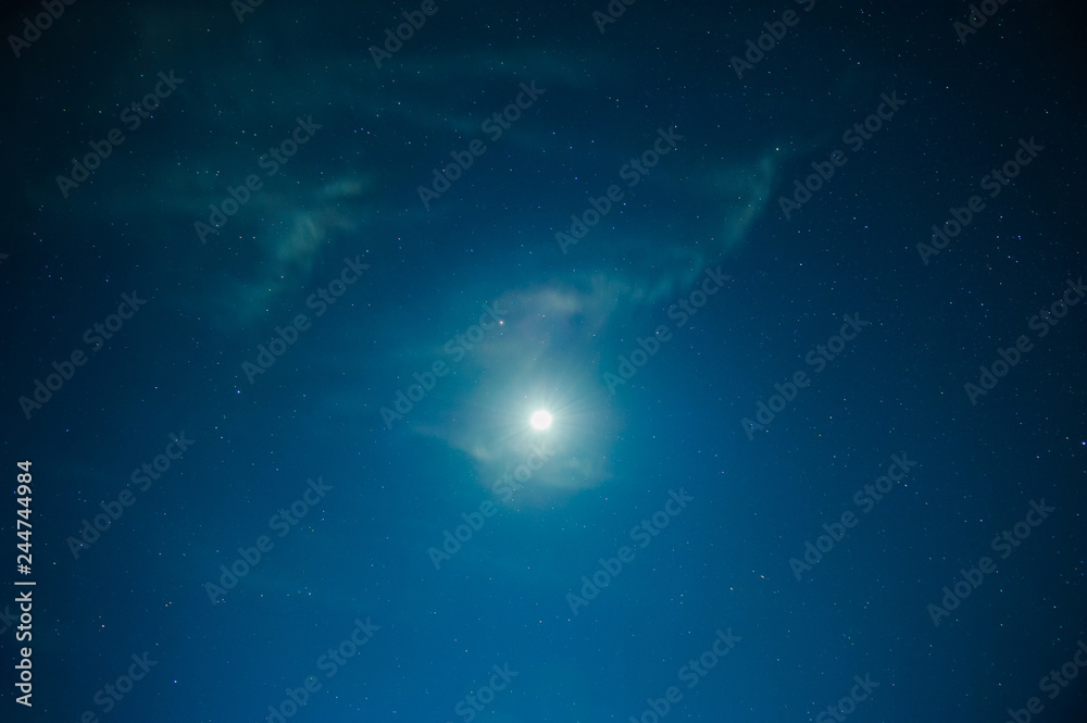 Wall mural starry night sky fully with the stars