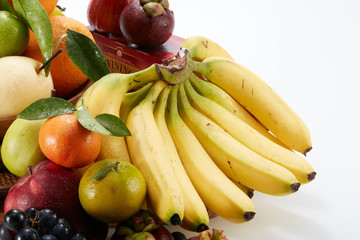 A wide variety of fruits background
