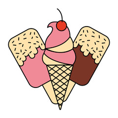 ice cream cone popsicle