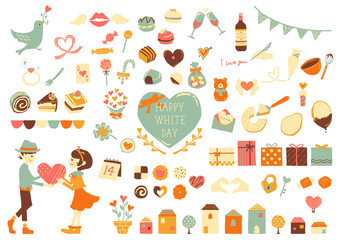 ホワイトデー 贈り物 素材セット