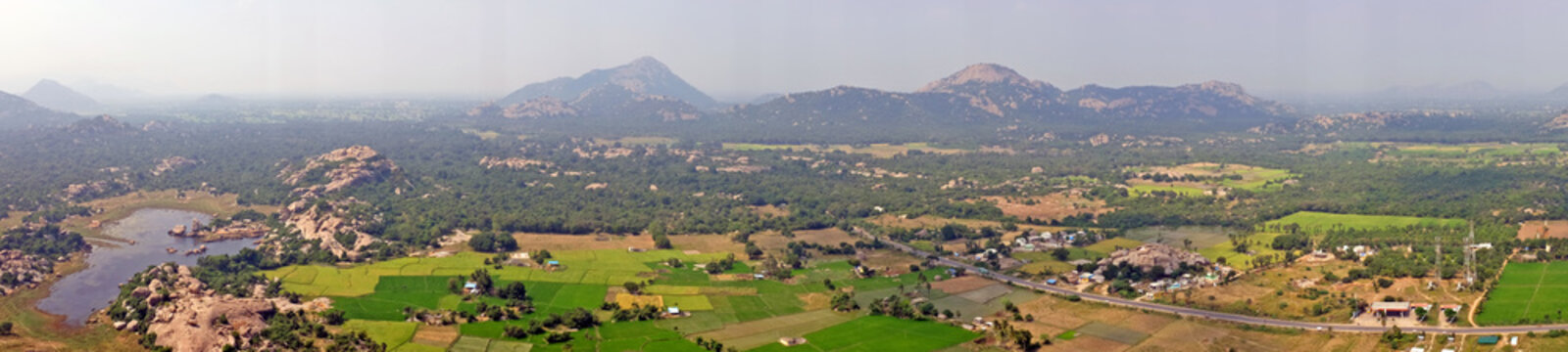 View from Gingee Fort, Thiruvannamalai in Tamil Nadu India
