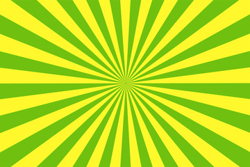 The cartoon style green and yellow background. giving a rustic feel to country music.