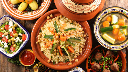 arabic food assortment