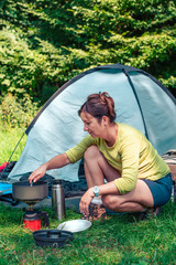 Spending a vacation on camping