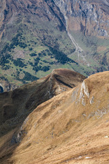 View of mountain with blue sky from Grossglockner High Alpine Road in Austria