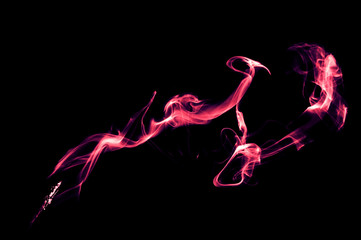 abstract smoke on black background