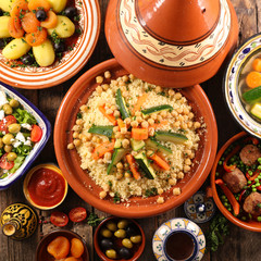 Fototapeta na wymiar arabic food assortment