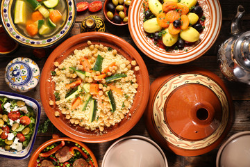 arabic food assortment