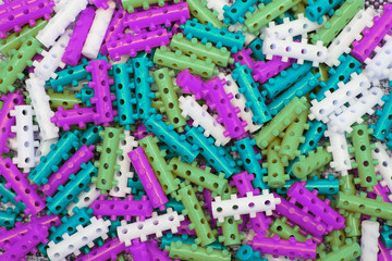 colorful children's designer pieces texture background.