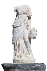 Salamis city statue, isolated background