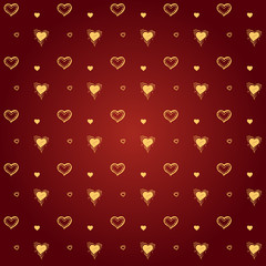 Heart Pattern. Valentine's Day Ornament.