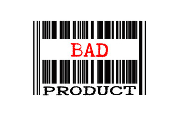 Obraz premium Conceptual text on bar code.