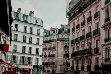 Luxury buildings in vintage tone